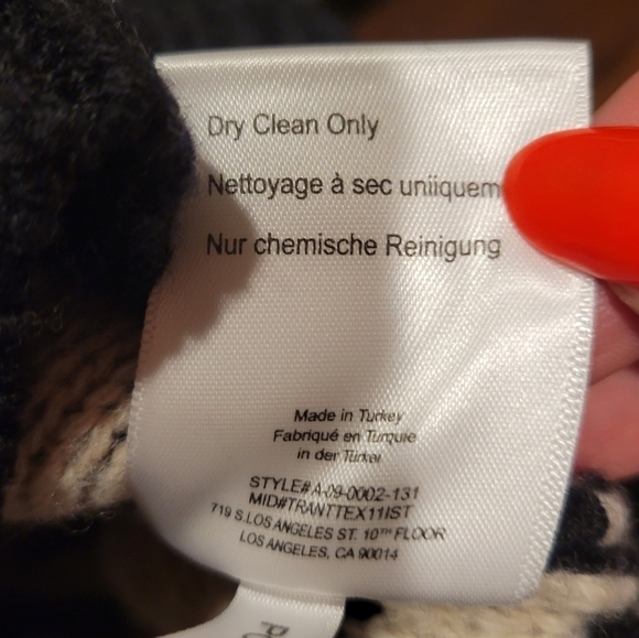 Anine Bing Cheyenne Wool Cashmere Sweater S - Picture 9 of 13